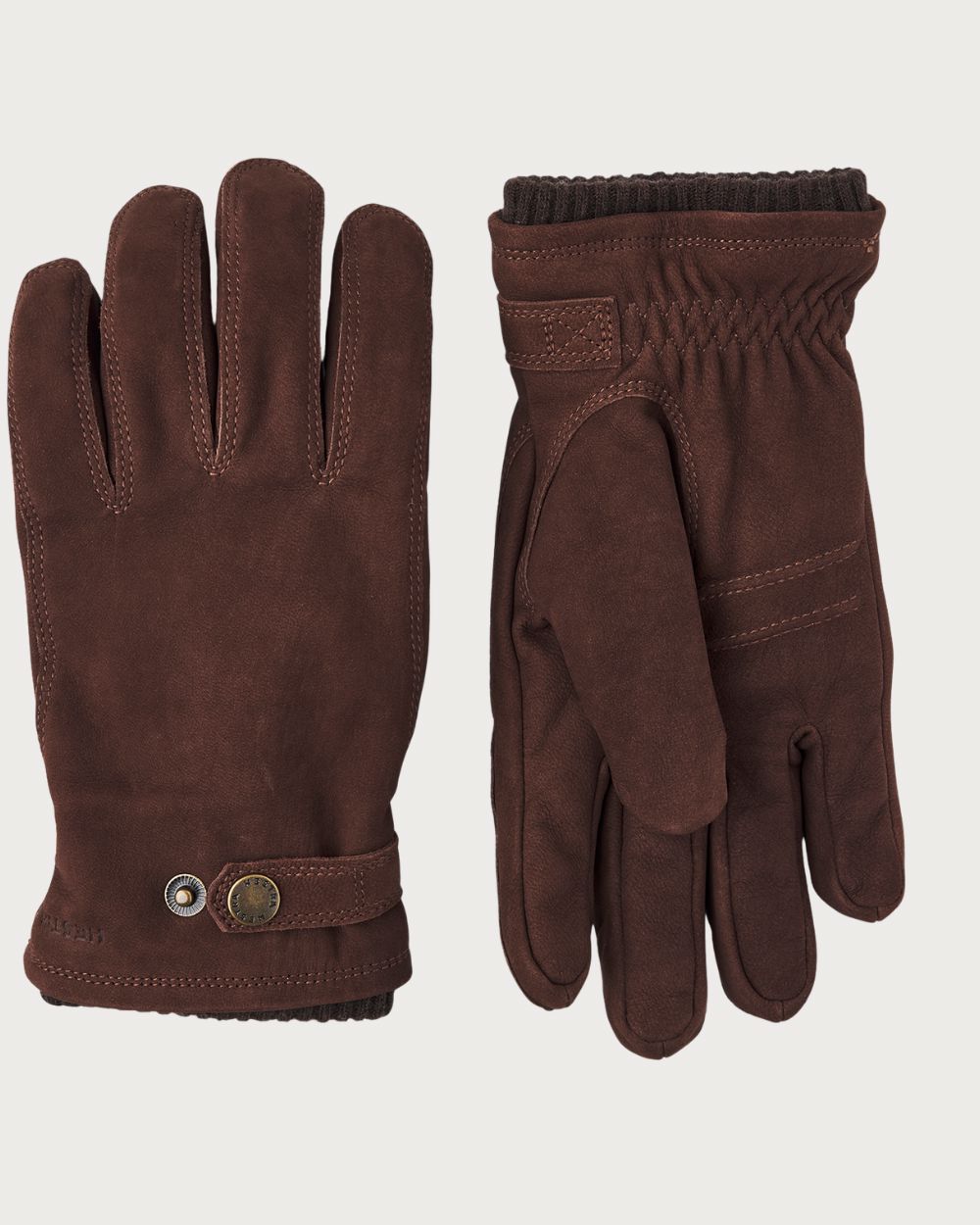 Mens Hestra Bergvik Nubuck Primaloft Glove - Espresso Après Gloves Hestra