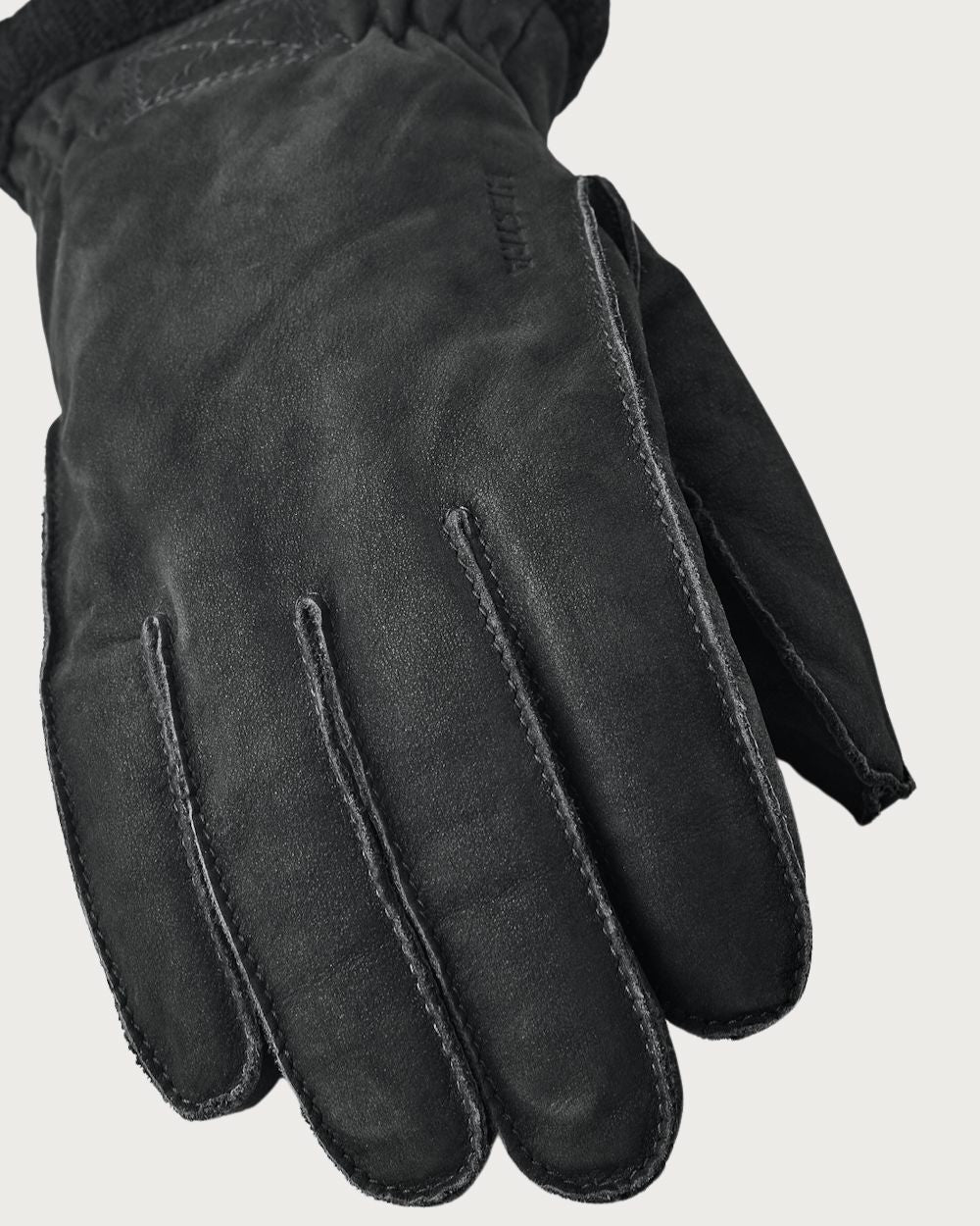 Mens Hestra Joar Nubuck Gloves - Black Après Gloves Hestra