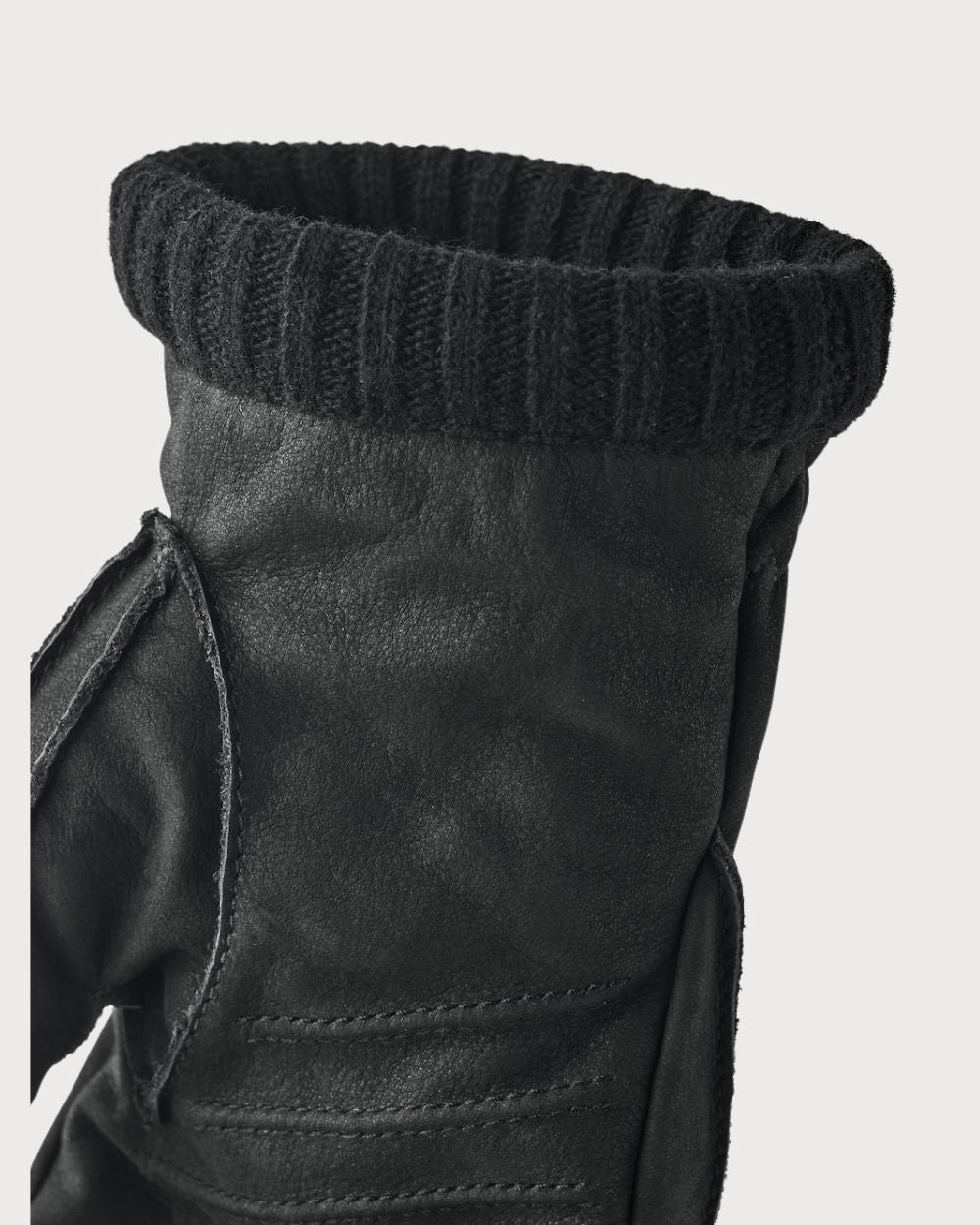Mens Hestra Joar Nubuck Gloves - Black Après Gloves Hestra
