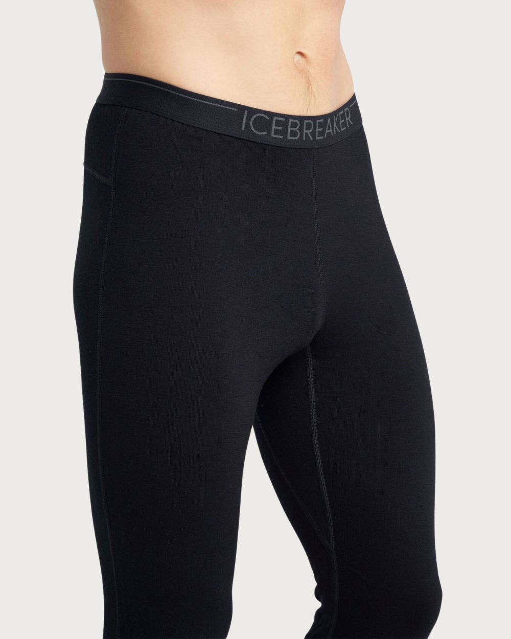 Mens Icebreaker Merino 200 Oasis Thermal Leggings - Black Thermals Icebreaker