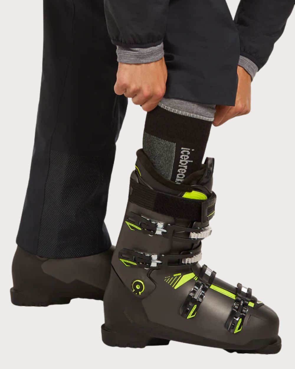 Mens Icebreaker Merino Ski+ Zero Cushion Sock - Black Socks Icebreaker