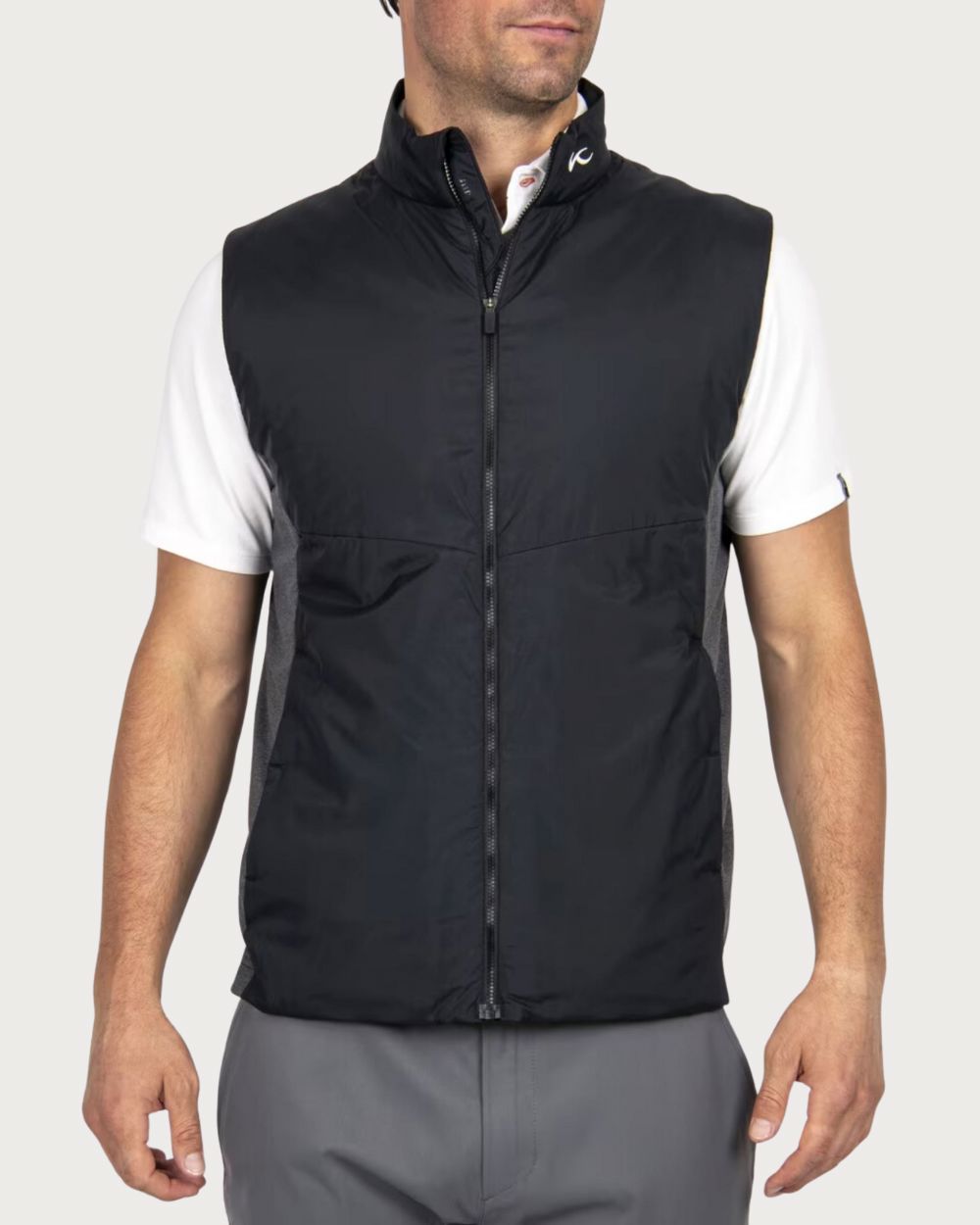 Mens Kjus Radiation Vest - Black / Black Melange Mid Layers Kjus 48 EU / S AU