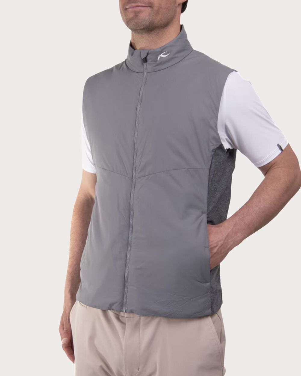 Mens Kjus Radiation Vest - Steel Grey Mid Layers Kjus 48 INTL / S AU