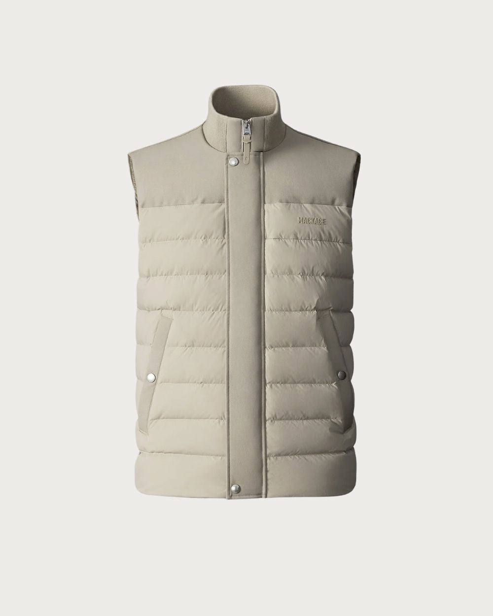 Mens Mackage Brody Vest - Light Camel Après | Travel Mackage