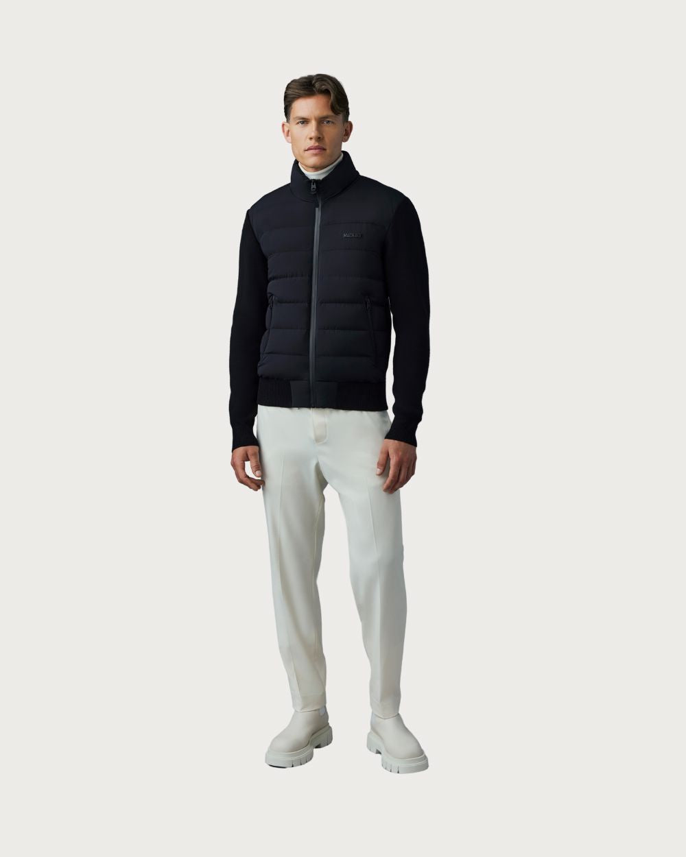 Mens Mackage Haney-City Hybrid Light Down Jacket - Black Après | Travel Mackage