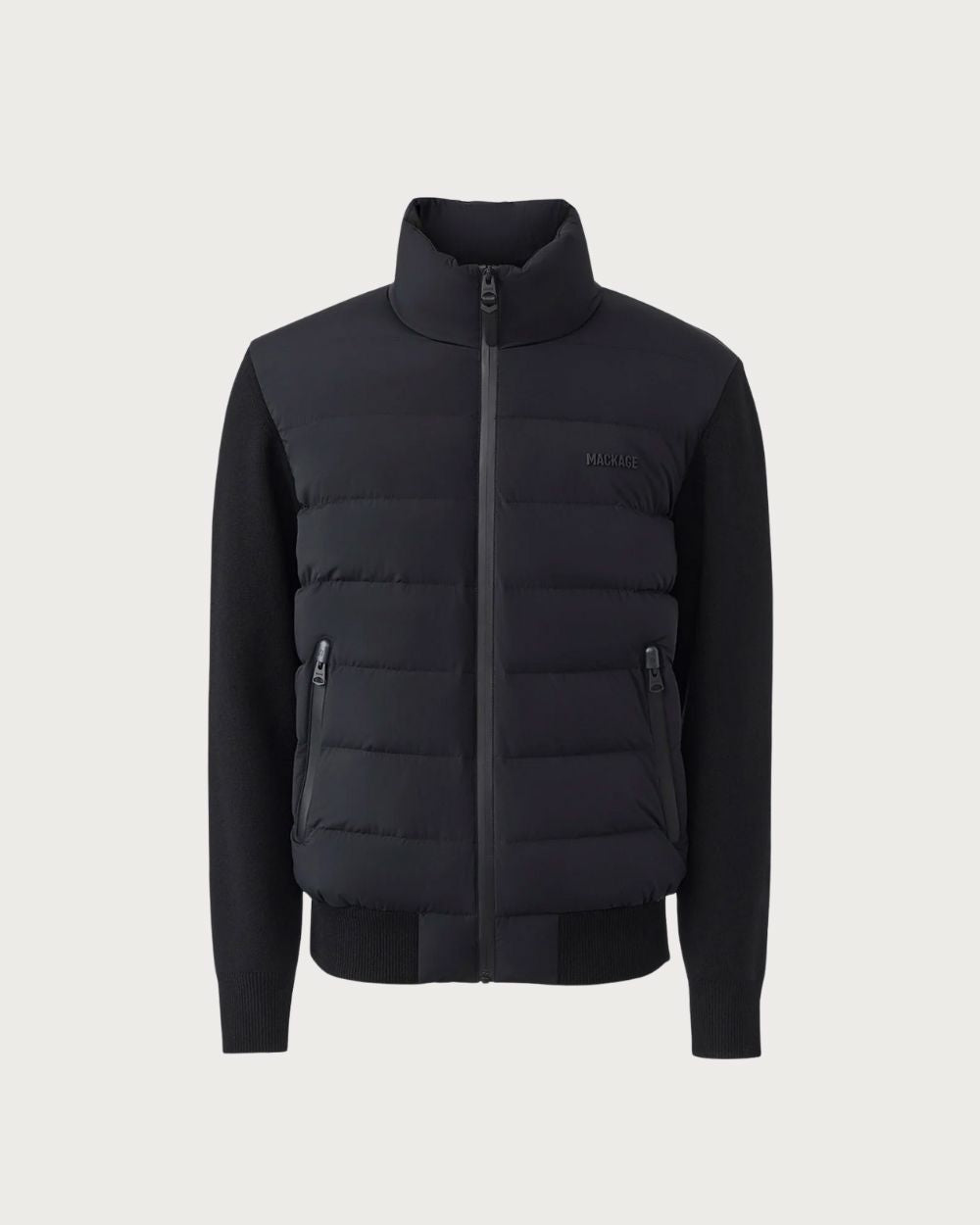 Mens Mackage Haney-City Hybrid Light Down Jacket - Black Après | Travel Mackage