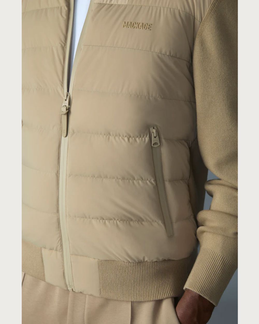 Mens Mackage Haney City-Z Down Jacket- Light Camel Après | Travel Mackage
