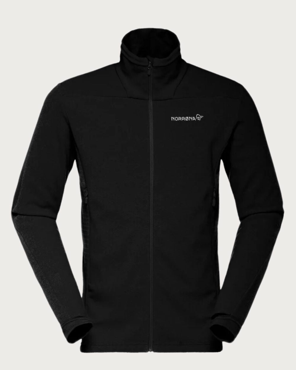 Mens Norrøna Falketind Warm1 Jacket - Caviar Black Mid Layers Norrøna