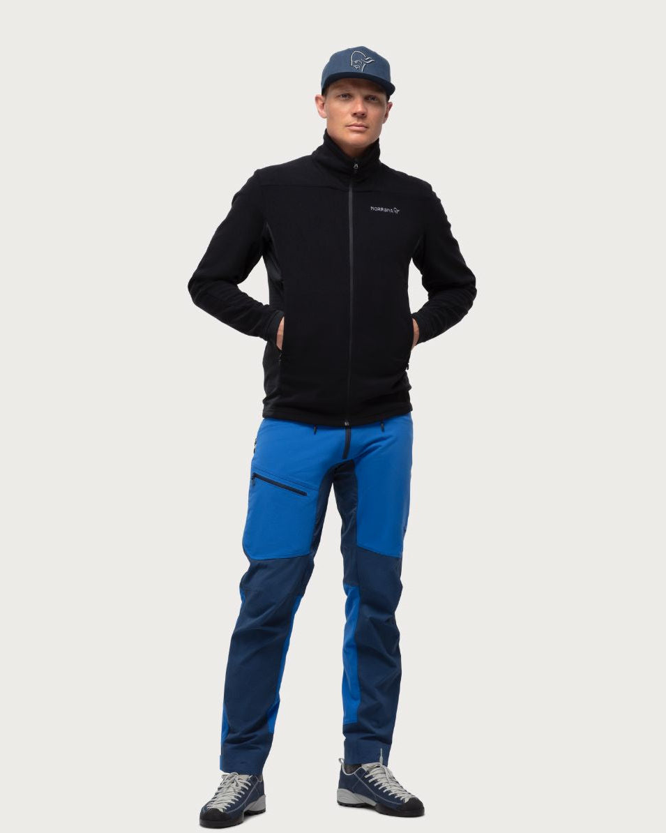 Mens Norrøna Falketind Warm1 Jacket - Caviar Black Mid Layers Norrøna