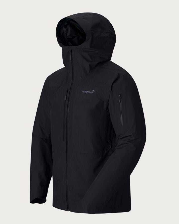 Mens Norrøna Lofoten Gore-Tex Insulated Jacket - Caviar Black Jackets Norrøna