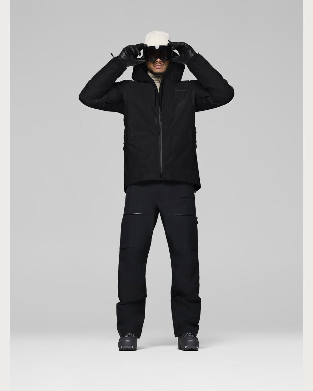 Mens Norrøna Lofoten Gore-Tex Insulated Jacket - Caviar Black Jackets Norrøna
