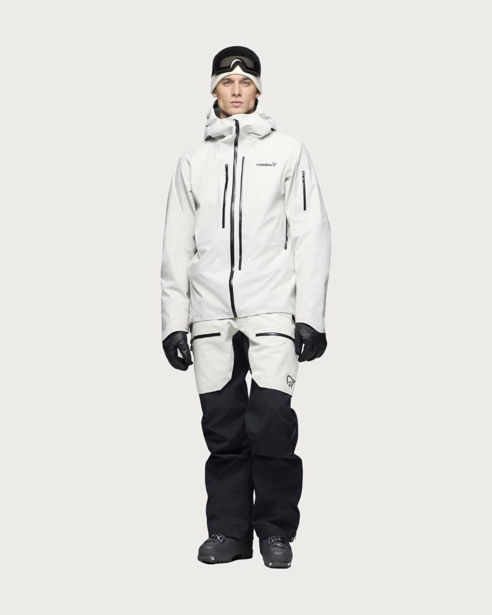 Mens Norrøna Lofoten Gore-Tex Pro Jacket - Whisper White Jackets Norrøna