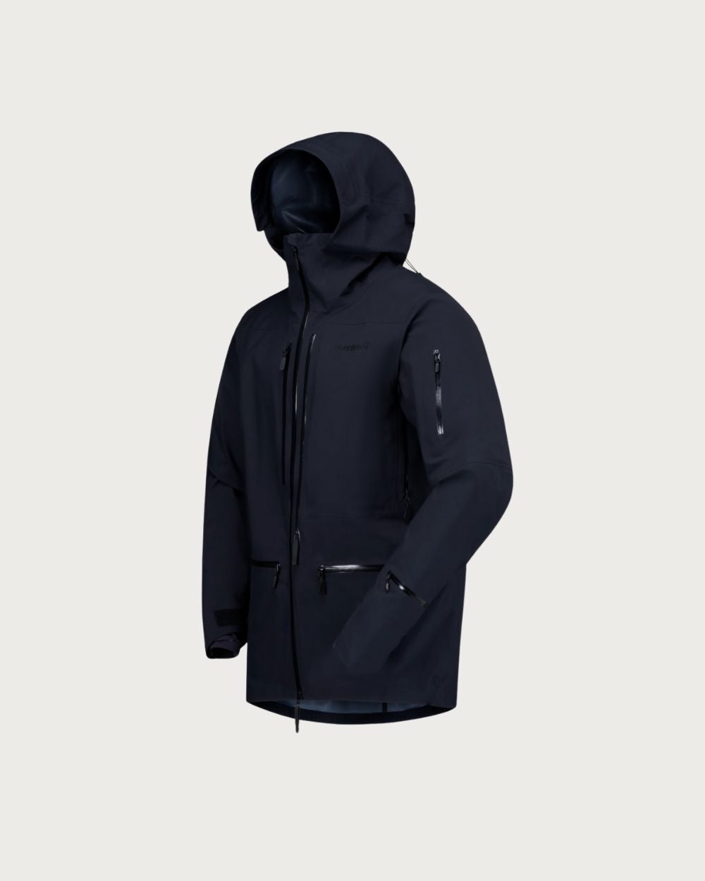 Mens Norrøna Lofoten Gore-Tex Pro Plus Jacket - Caviar Black Jackets Norrøna