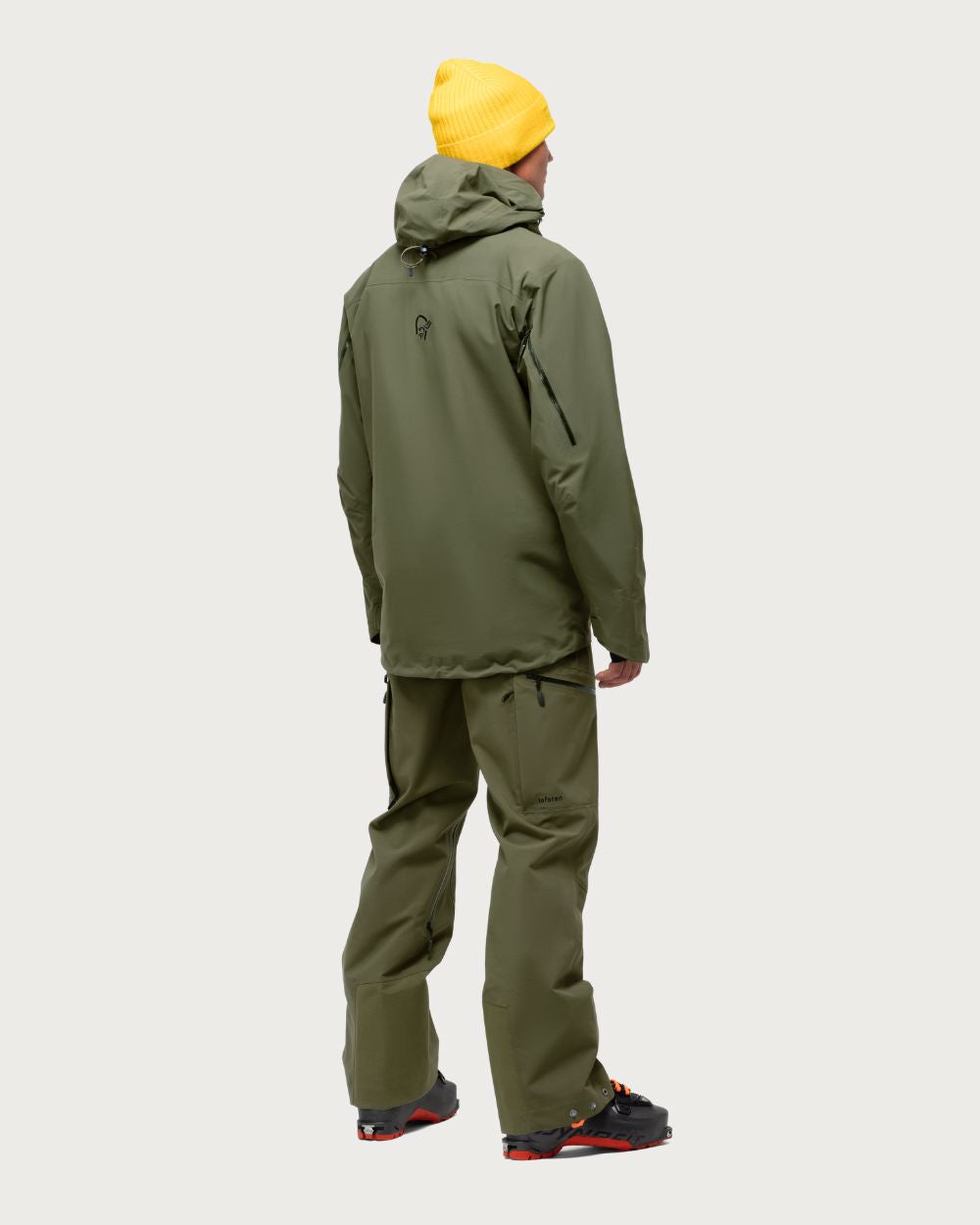 Mens Norrøna Lofoten Gore-Tex Pro Plus Jacket - Olive Night Jackets Norrøna