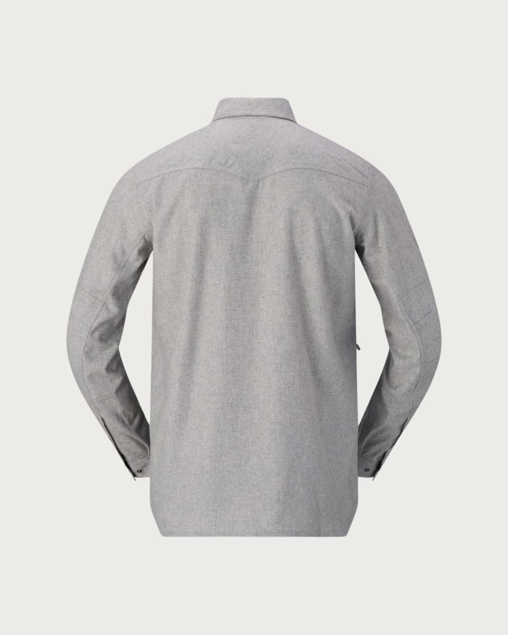 Mens Norrøna Tamok Wool Plain Shirt - Drizzle Melange Mid Layers Norrøna