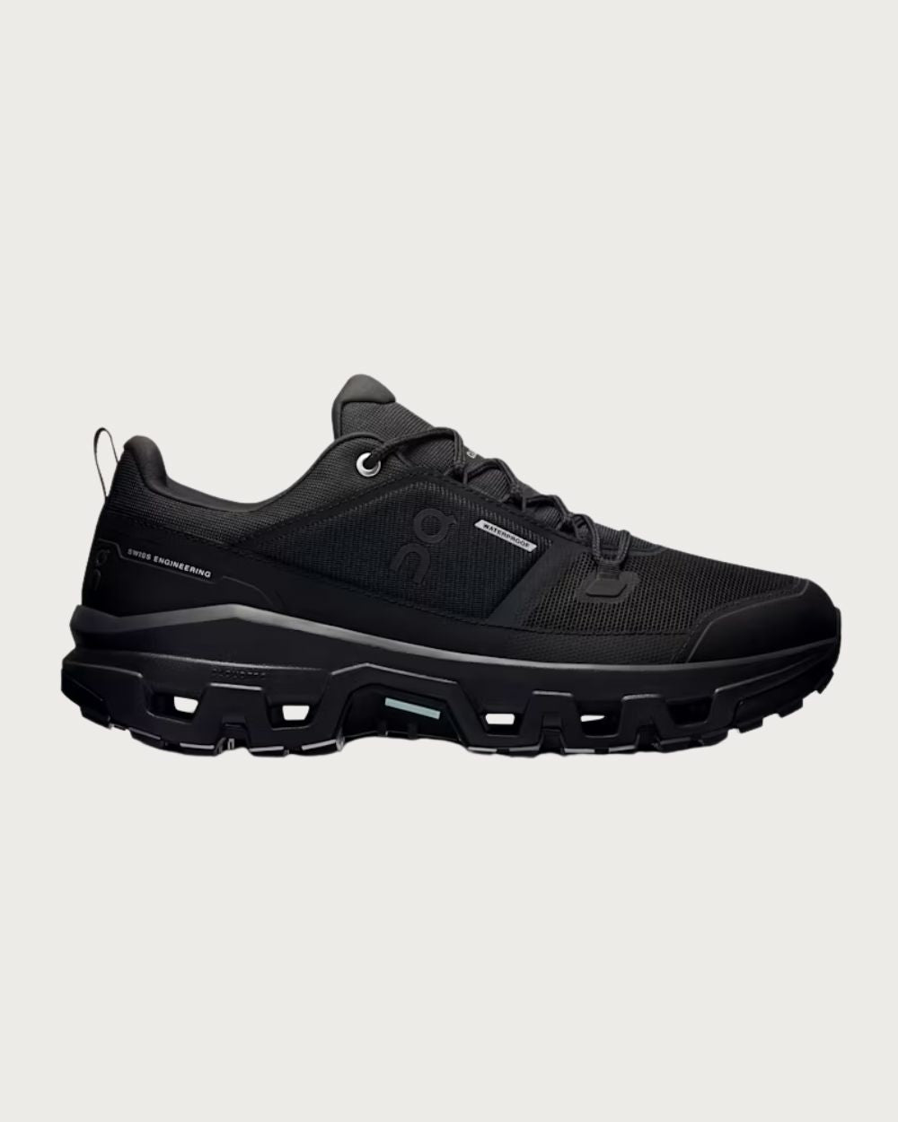 Mens On Cloudrock Low Waterproof Boot - Black Footwear On Running