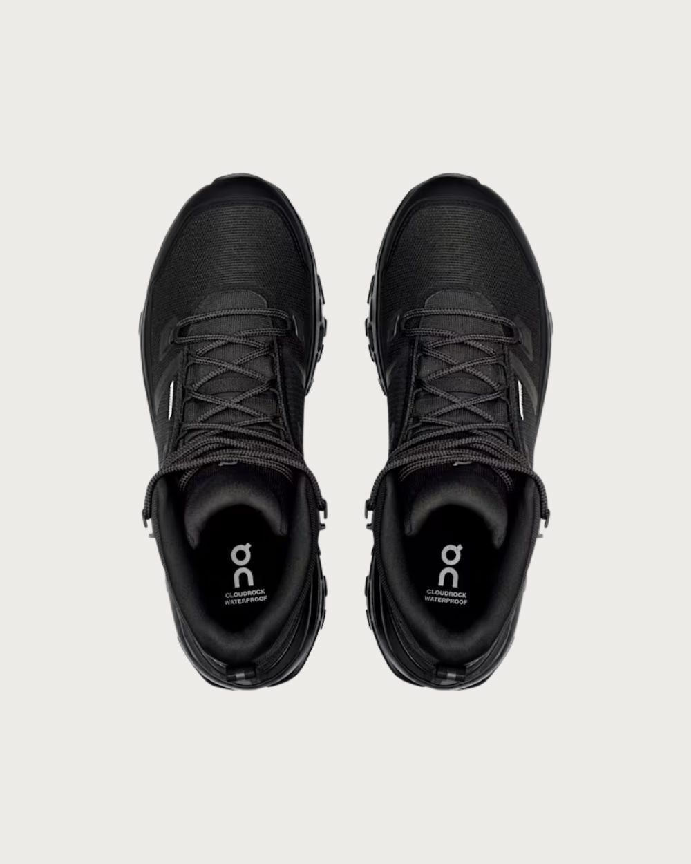 Mens On Cloudrock Mid Waterproof Boot - Black Footwear On Running