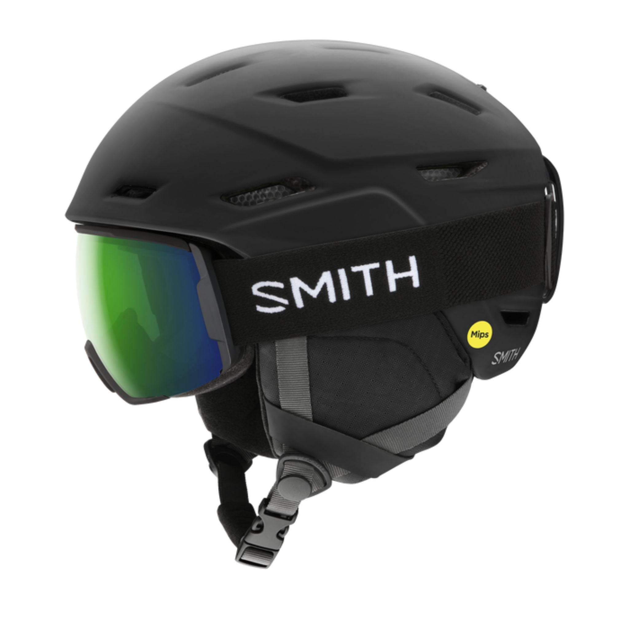 Mens Smith Mission MIPS Helmet - Matte Black Helmets Smith