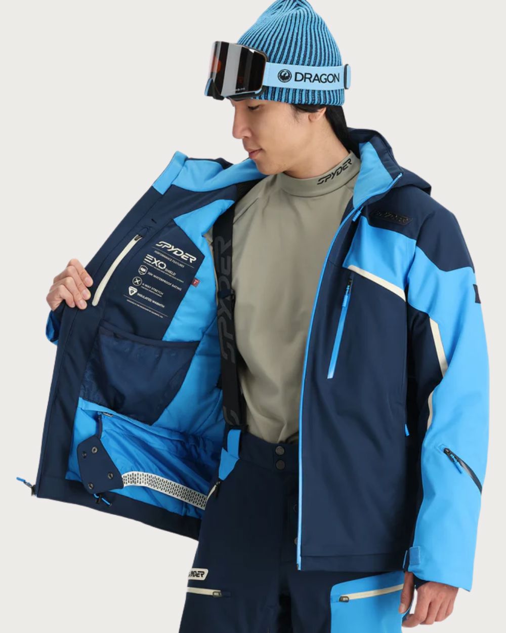 Mens Spyder Leader Jacket - True Navy Jackets Spyder