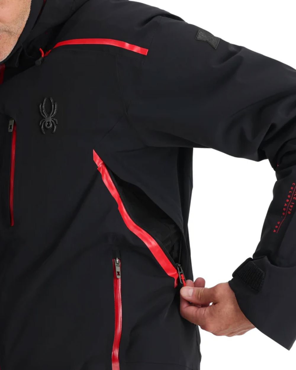 Mens Spyder Vanqysh Jacket - Black Jackets Spyder