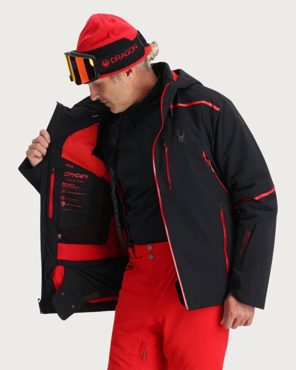 Mens Spyder Vanqysh Jacket - Black Jackets Spyder
