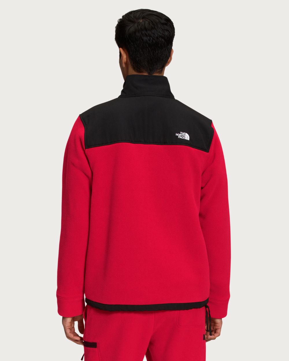 Mens The North Face Alpine Polartec 200 Full Zip Jacket - TNF Black / TNF Red Jackets The North Face
