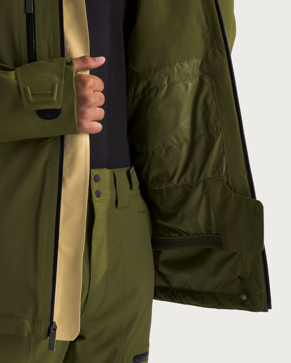 Mens The North Face Chakal Jacket - Lichen Gold / Forest Olive Jackets The North Face