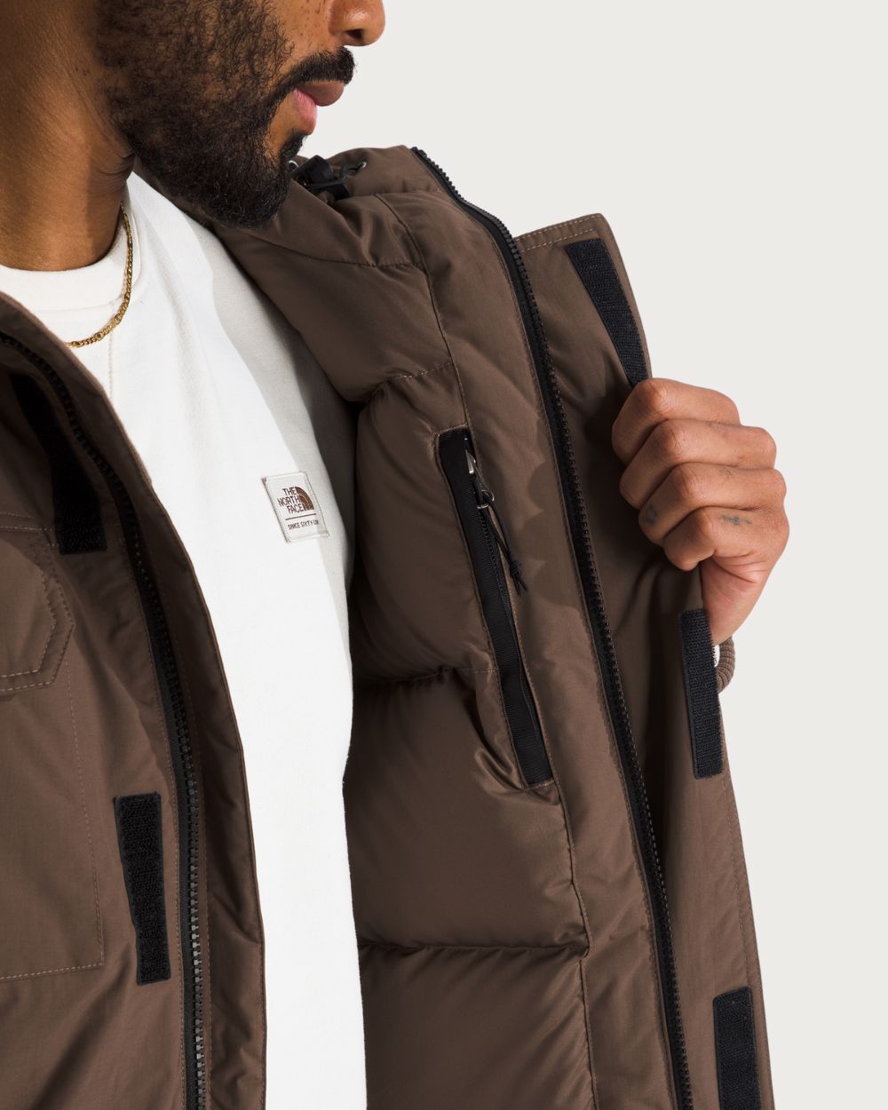 Mens The North Face McMurdo Bomber Jacket - Smokey Brown Jackets The North Face