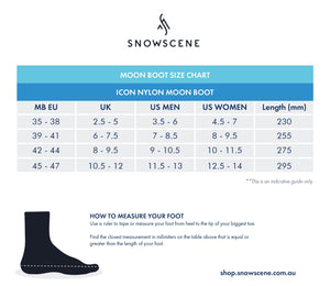 Moon Boot Icon Nylon Snow Boot - Blue Footwear Moon Boot 