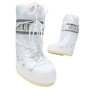 Moon Boot Icon Nylon Snow Boot - White Footwear Moon Boot 