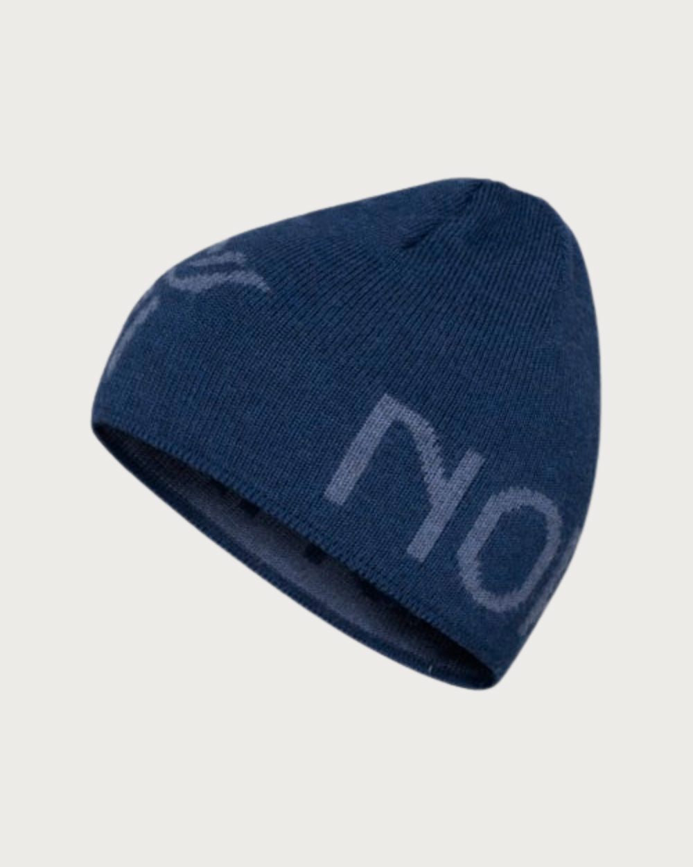 Norrona /29 Mid MerinoUll Logo Beanie - Indigo Night Melange Beanie Norrøna
