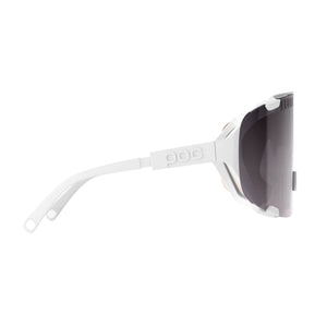 POC Devour Hydrogen White Sunglasses - Brown / Silver Mirror Lens Goggles POC 
