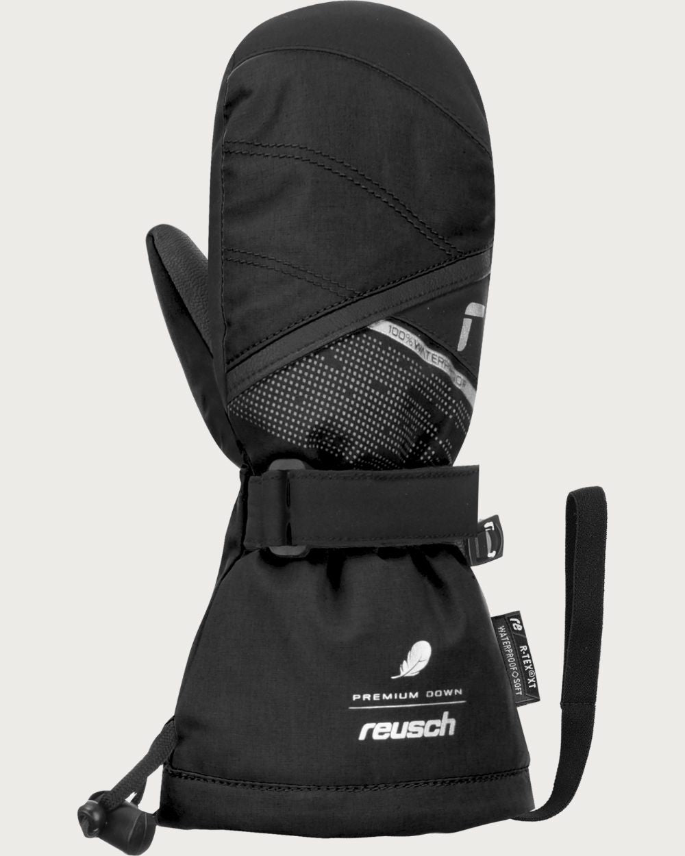 Reusch Kaden Down Infants R-Tex XT Mitten - Black Mittens Reusch 2 - 3yrs (2.0 / S)