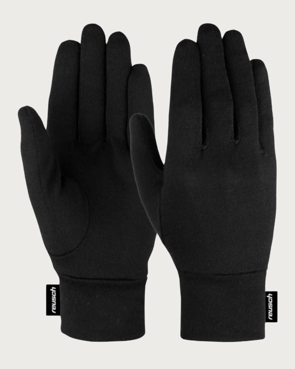 Reusch Silk Glove Liner Touchtec - Black Gloves Reusch