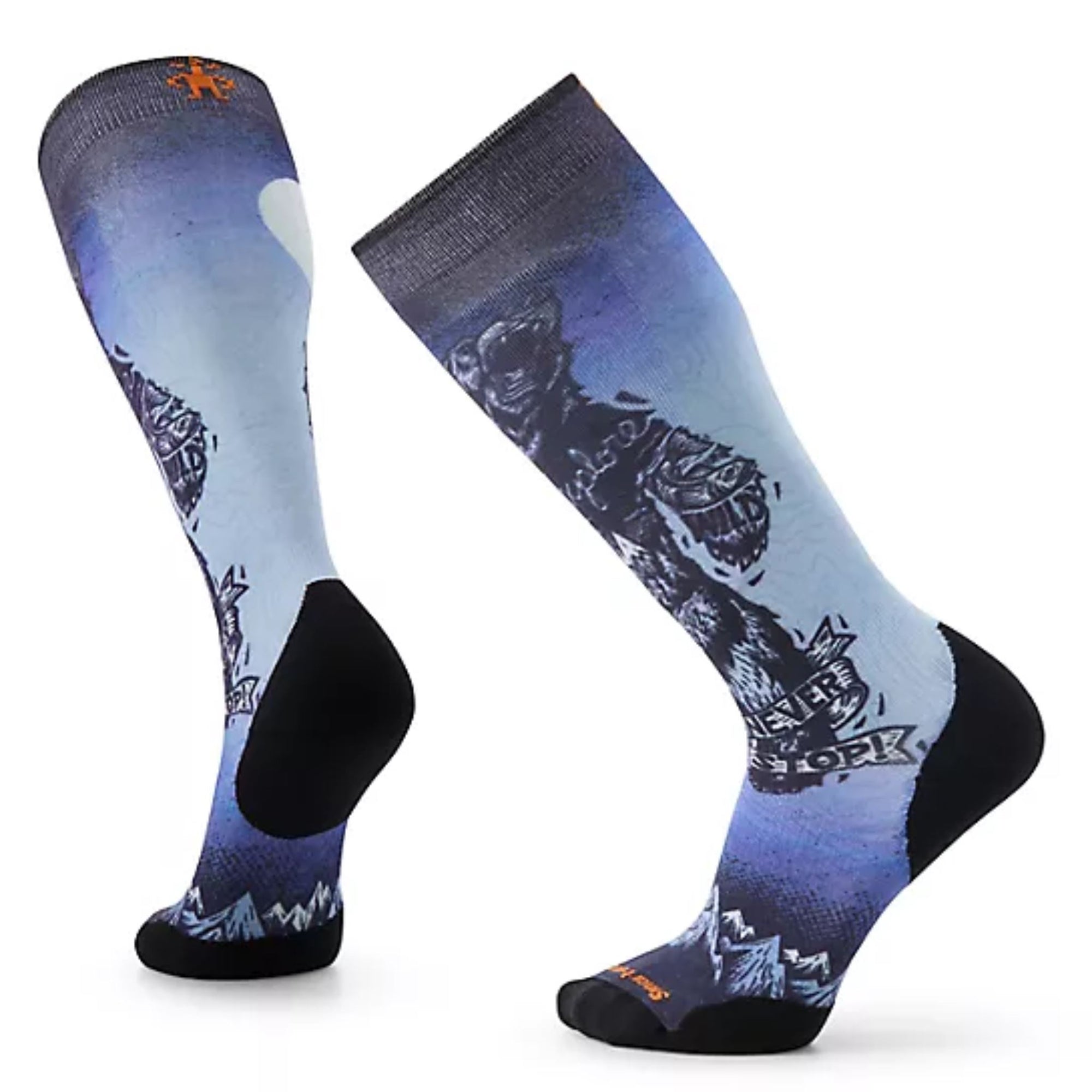 Smartwool Ski Targeted Cushion Socks - Always Explore Print Socks Smartwool M - Men(6-8.5US / 38-41EU)Women(7-9.5US / 38-41EU) 
