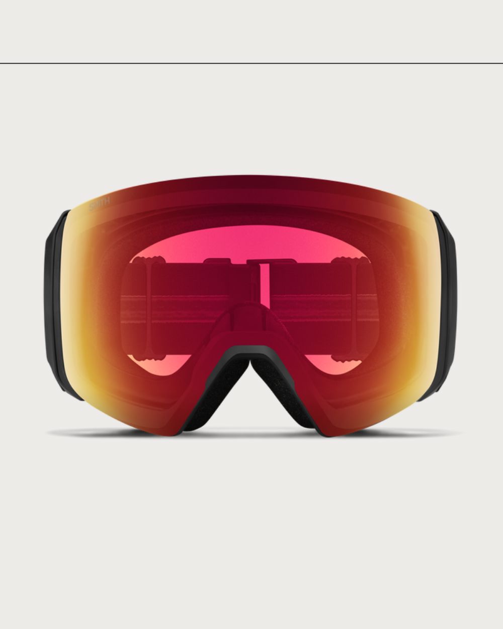 Smith 4D MAG XL Goggles (Large Fit) - Black ChromaPop Photochromic Red Mirror Goggles Smith