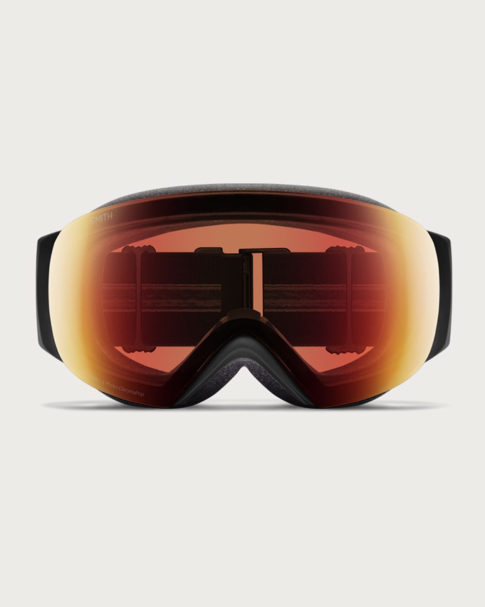Smith I/O MAG S Goggles (Small Fit) - Black ChromaPop Pro Photochromic Red Mirror Goggles Smith