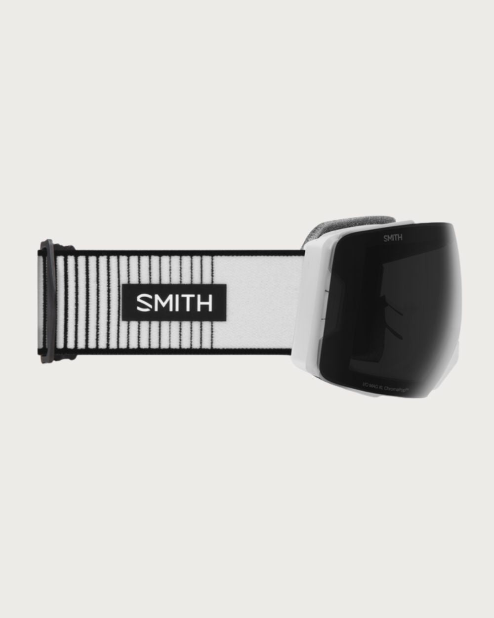Smith I/O MAG XL Goggles (Large Fit) - White Fade Out Chromapop Sun Black Goggles Smith