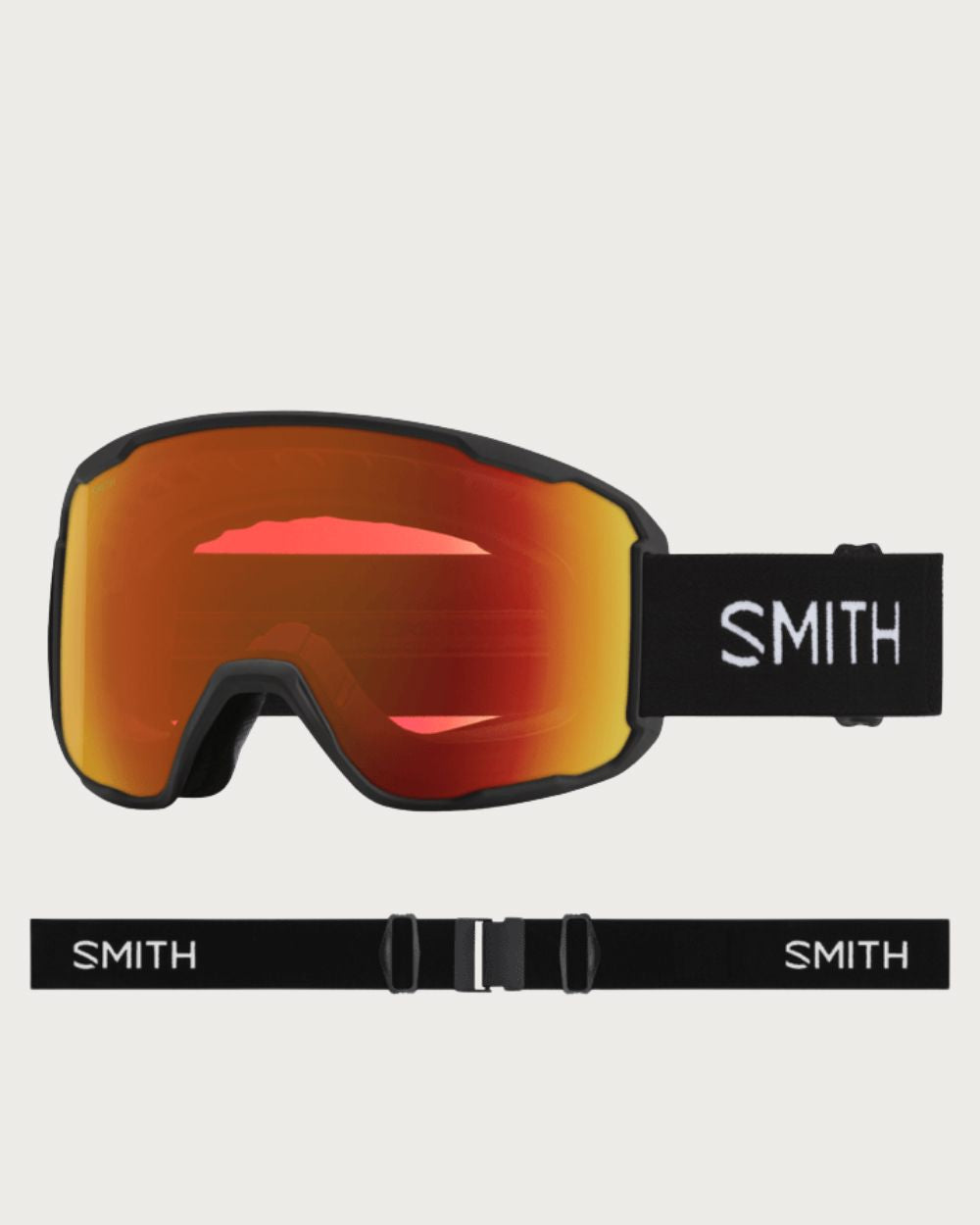 Smith Preview Goggles - Black Chromapop Everday Red Mirror Goggles Smith