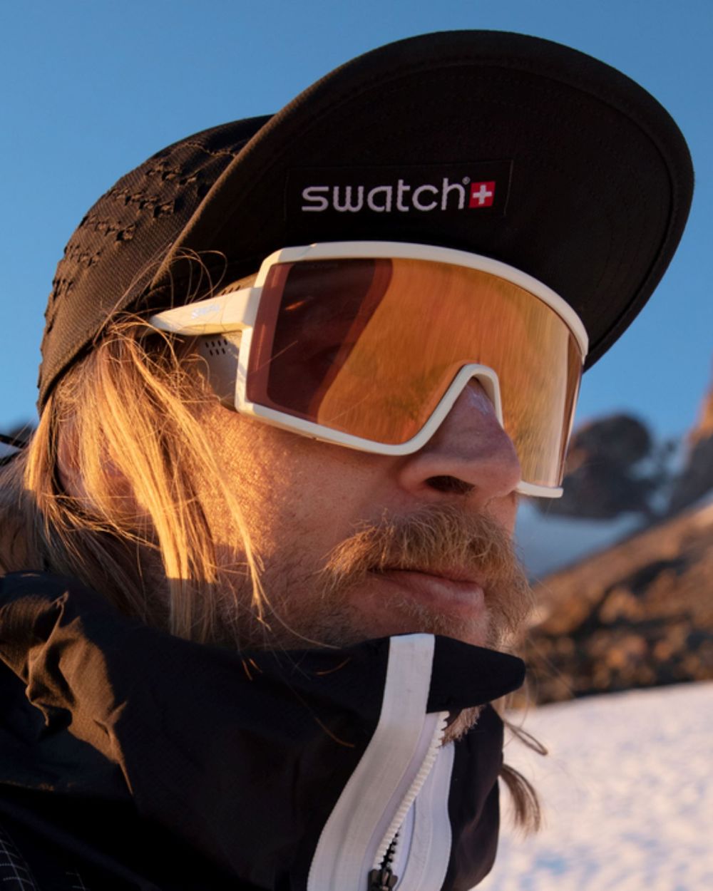 Smith Pursuit ChromaPop Sunglasses - CT Matte Bone w. Glacier Photochromic Copper Grey Mirror lens Sunglasses Smith