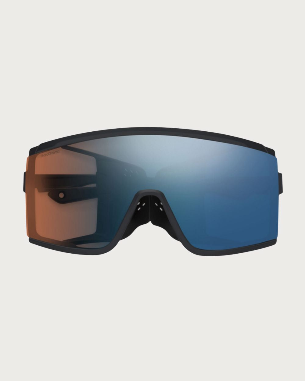 Smith Pursuit ChromaPop Sunglasses - Matte Black w. Glacier Photochromic Copper Blue Mirror Lens Sunglasses Smith