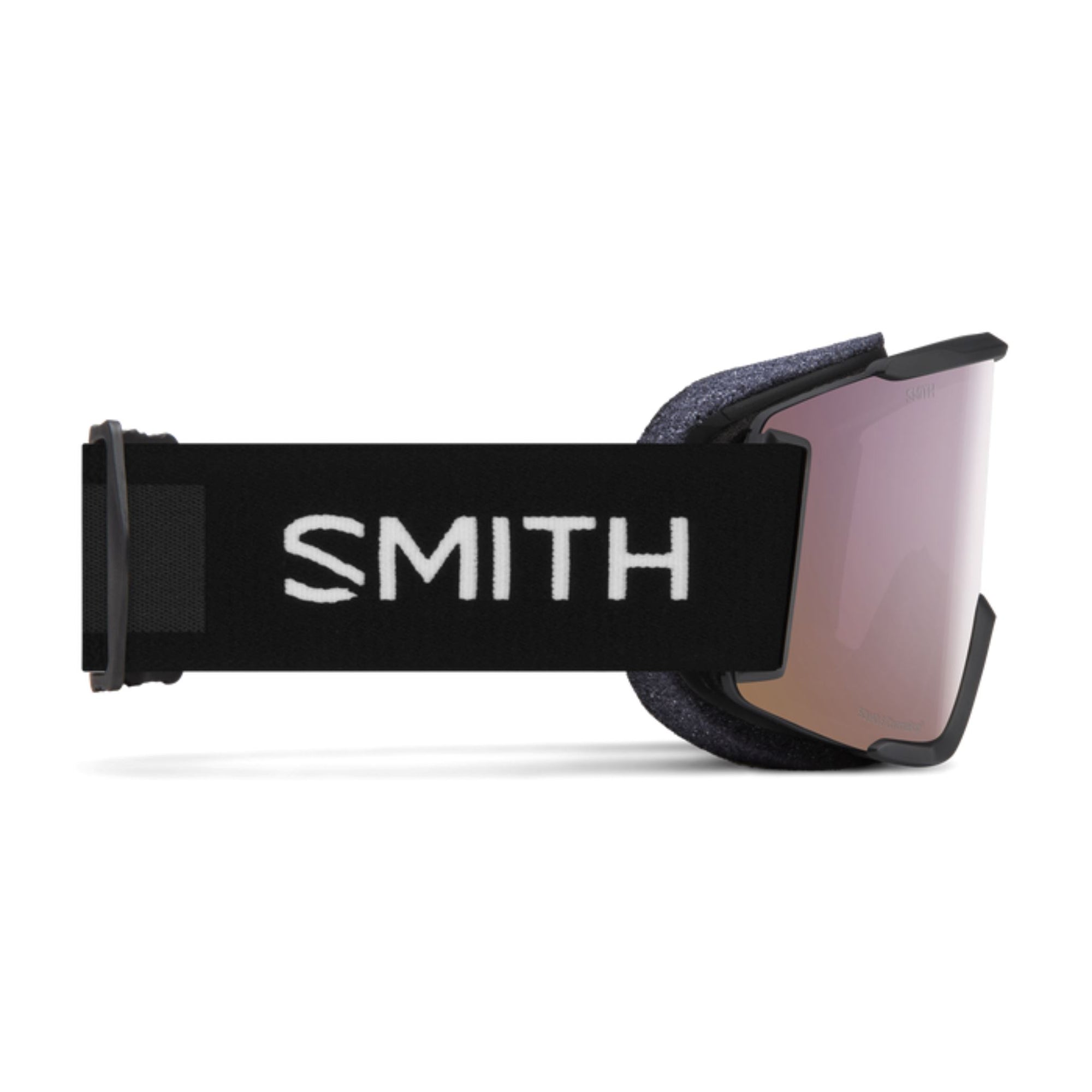 Smith Squad Goggles (Small Asian Fit) - Black ChromaPop Everyday Rose Gold Mirror Goggles Smith 