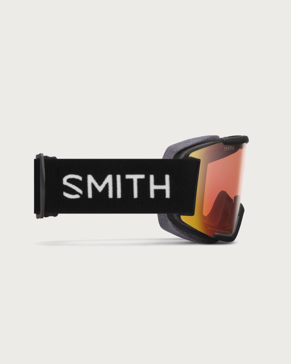 Smith Squad Goggles (Small Asian Fit) - Black ChromaPop Pro Photochromic Red Mirror Goggles Smith