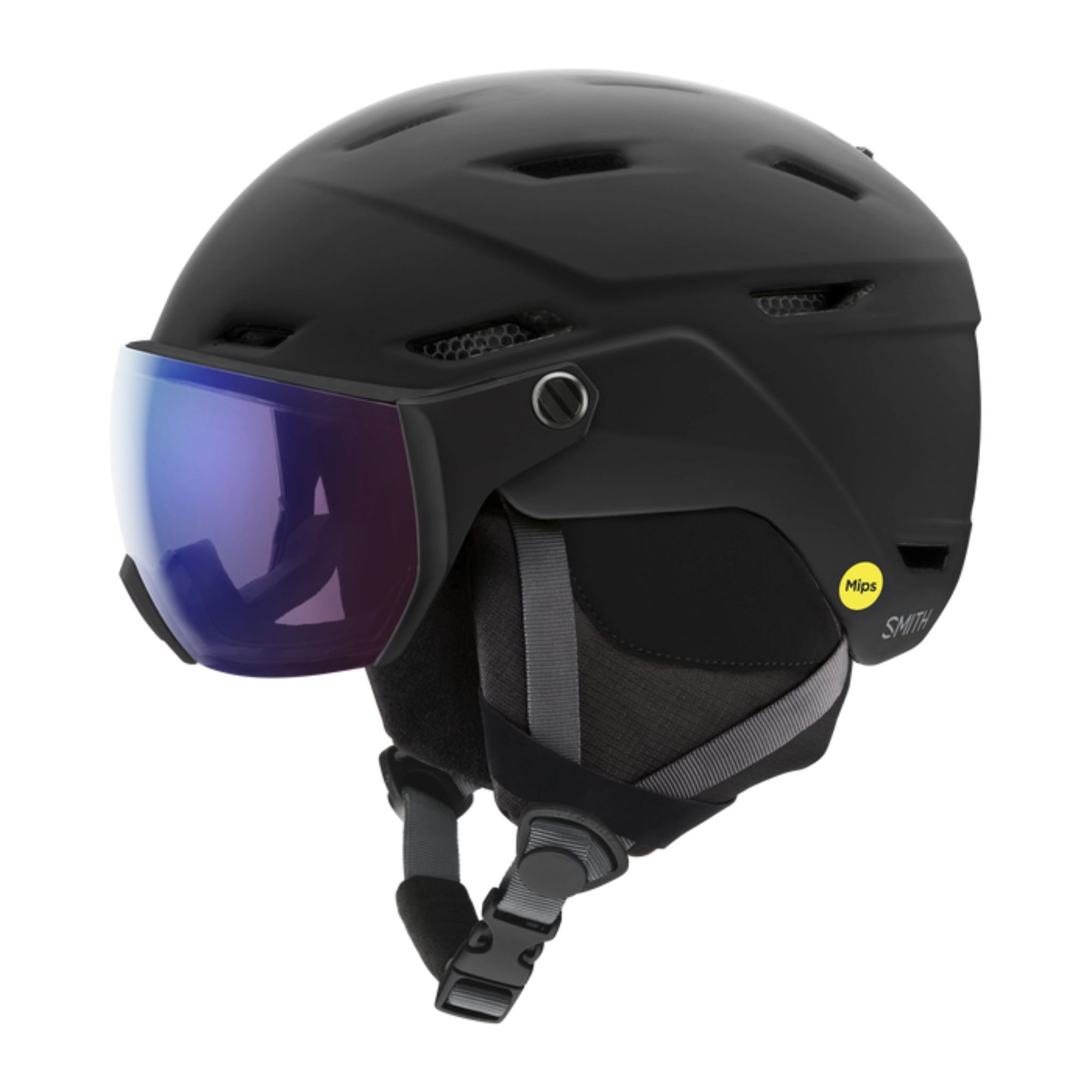 Smith Survey MIPS Helmet - Matte Black / ChromaPop Photochromic Rose Flash Helmets Smith S - (51-55CM) 