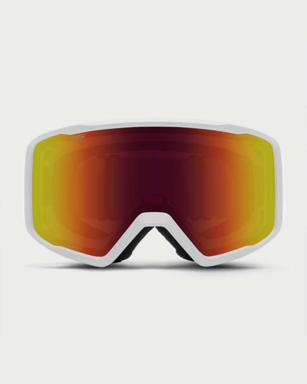 Smith Tribute Goggle - White Red Sol-X Mirror Goggles Smith