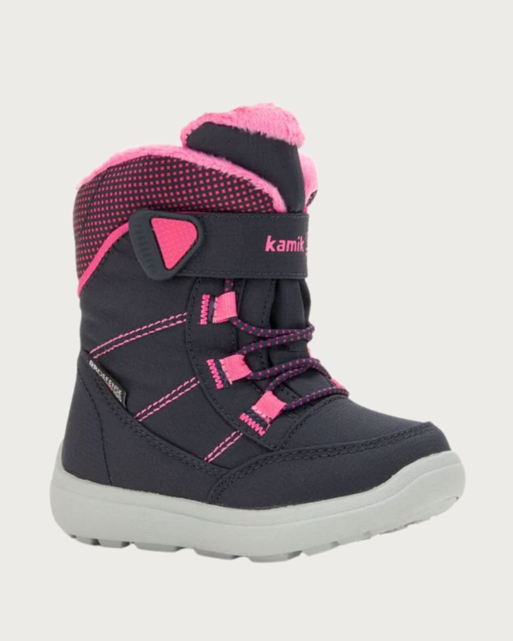 Toddler Kamik Stance Waterproof Boots - Navy Magenta Footwear Kamik