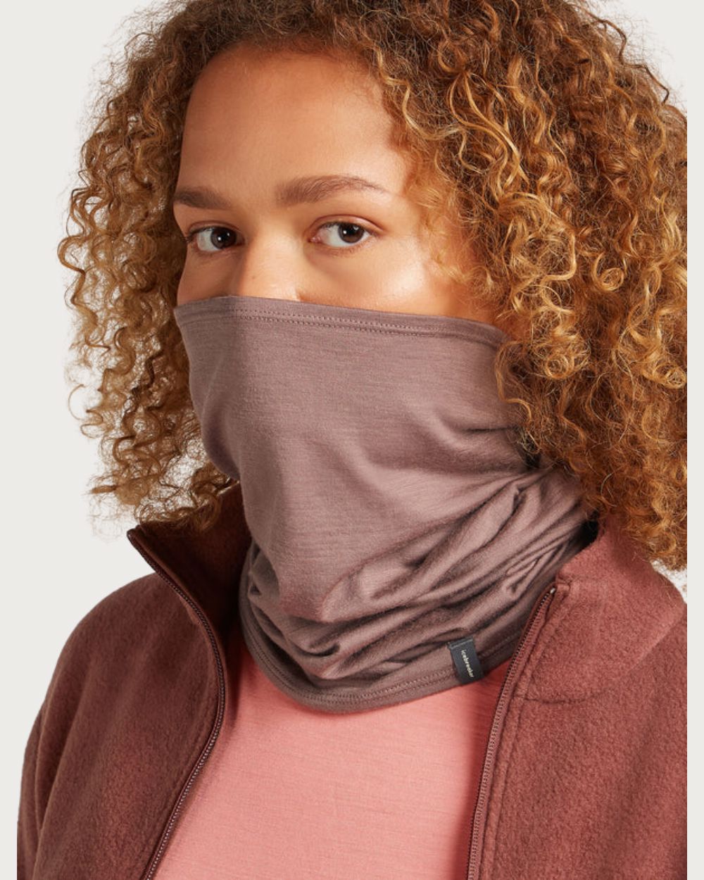Unisex Merino 200 Oasis Flexi Chute - Pink Neckwarmers Icebreaker
