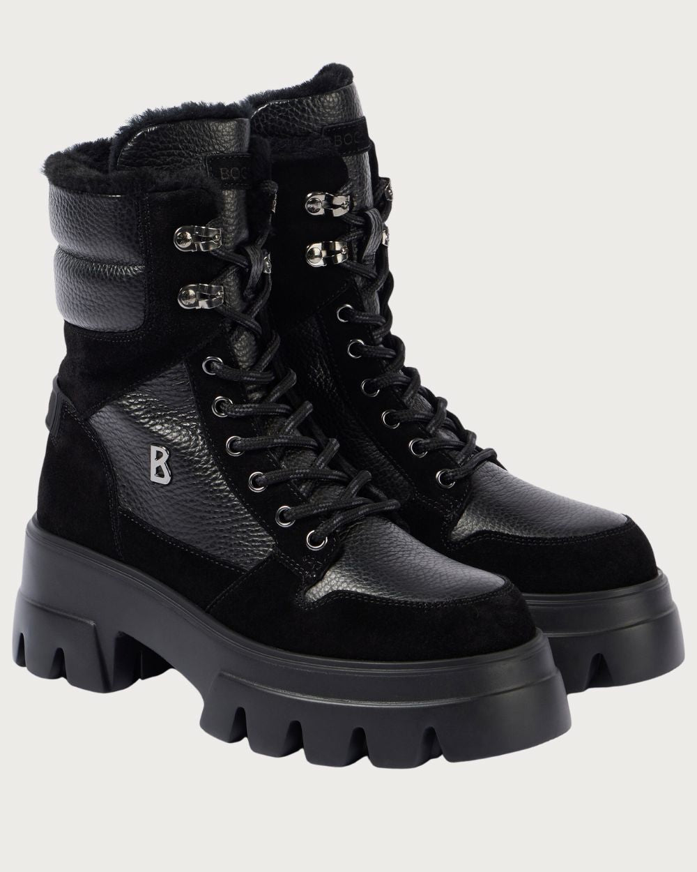 Womens Bogner Sapporo 2A Leather Boots - Black Footwear Bogner
