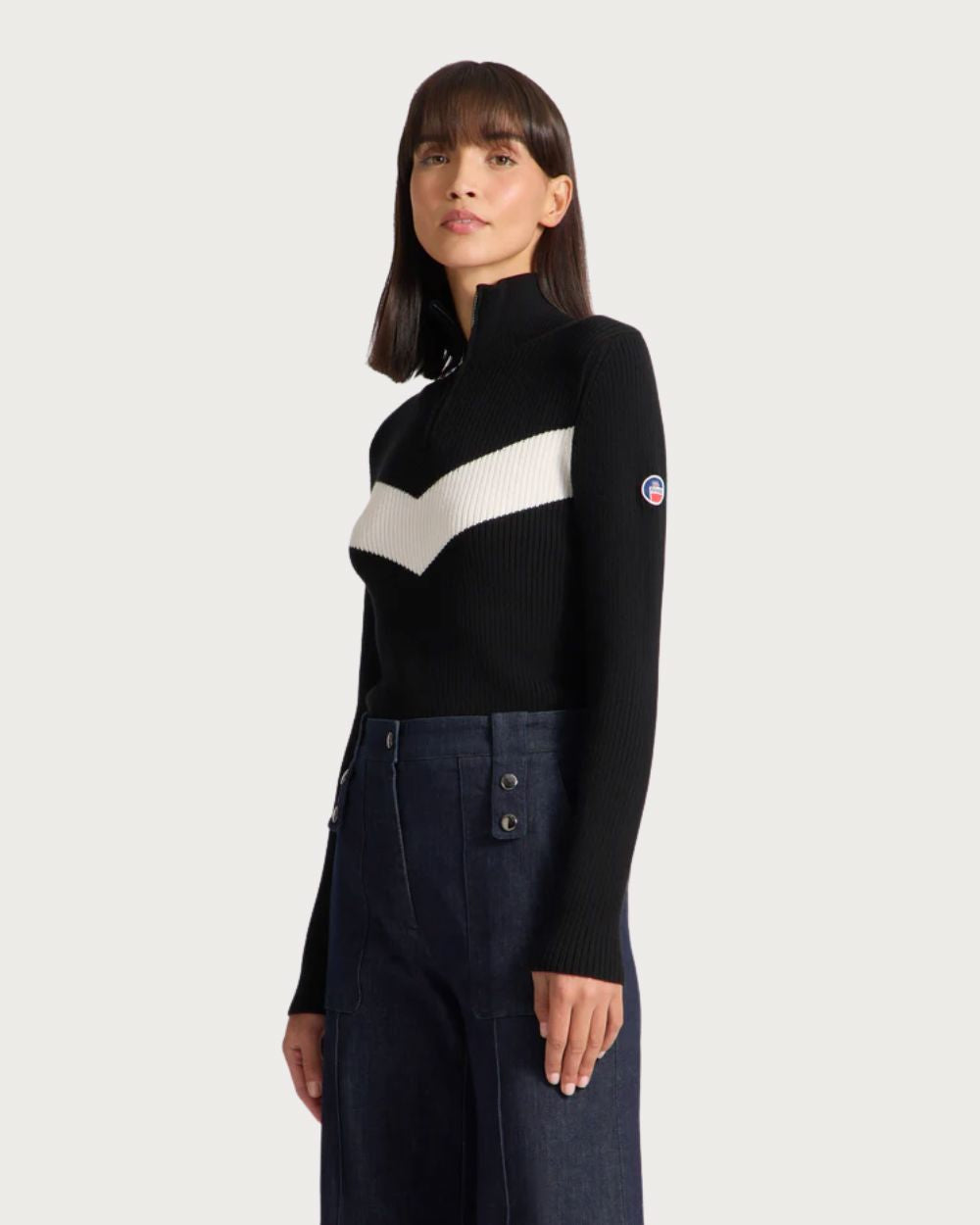 Womens Fusalp Andromede Midlayer - Noir/Neige Unclassified Fusalp