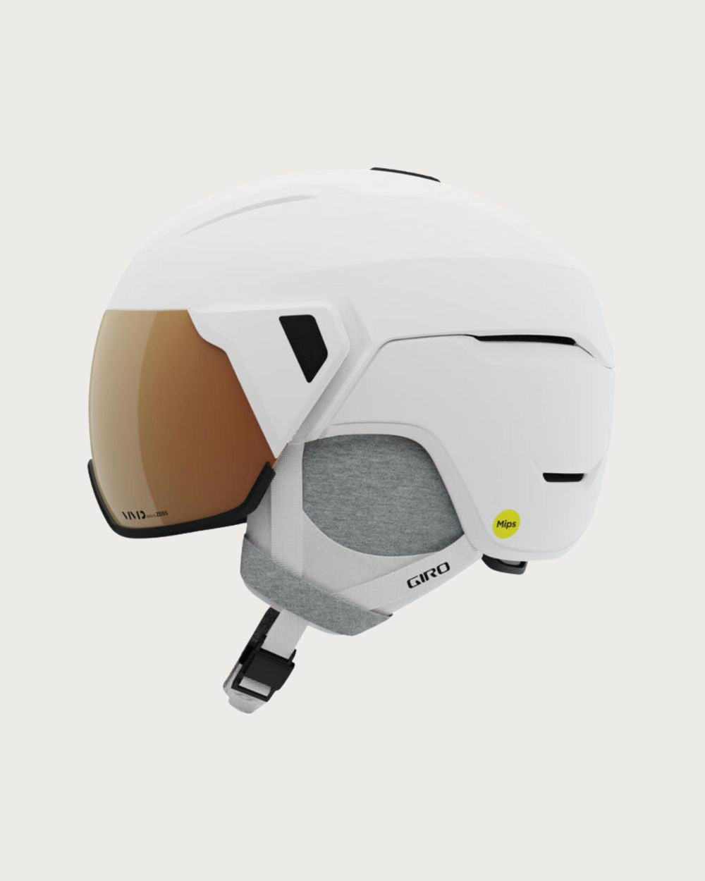 Womens Giro Aria MIPS Helmet - Matte White Vivid Copper Lens Helmets Giro